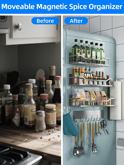 Magnetic Shelf for Washing Machine, Magnetic Laundry Organizer Set