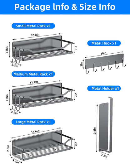 Magnetic Shelf for Washing Machine, Magnetic Laundry Organizer Set