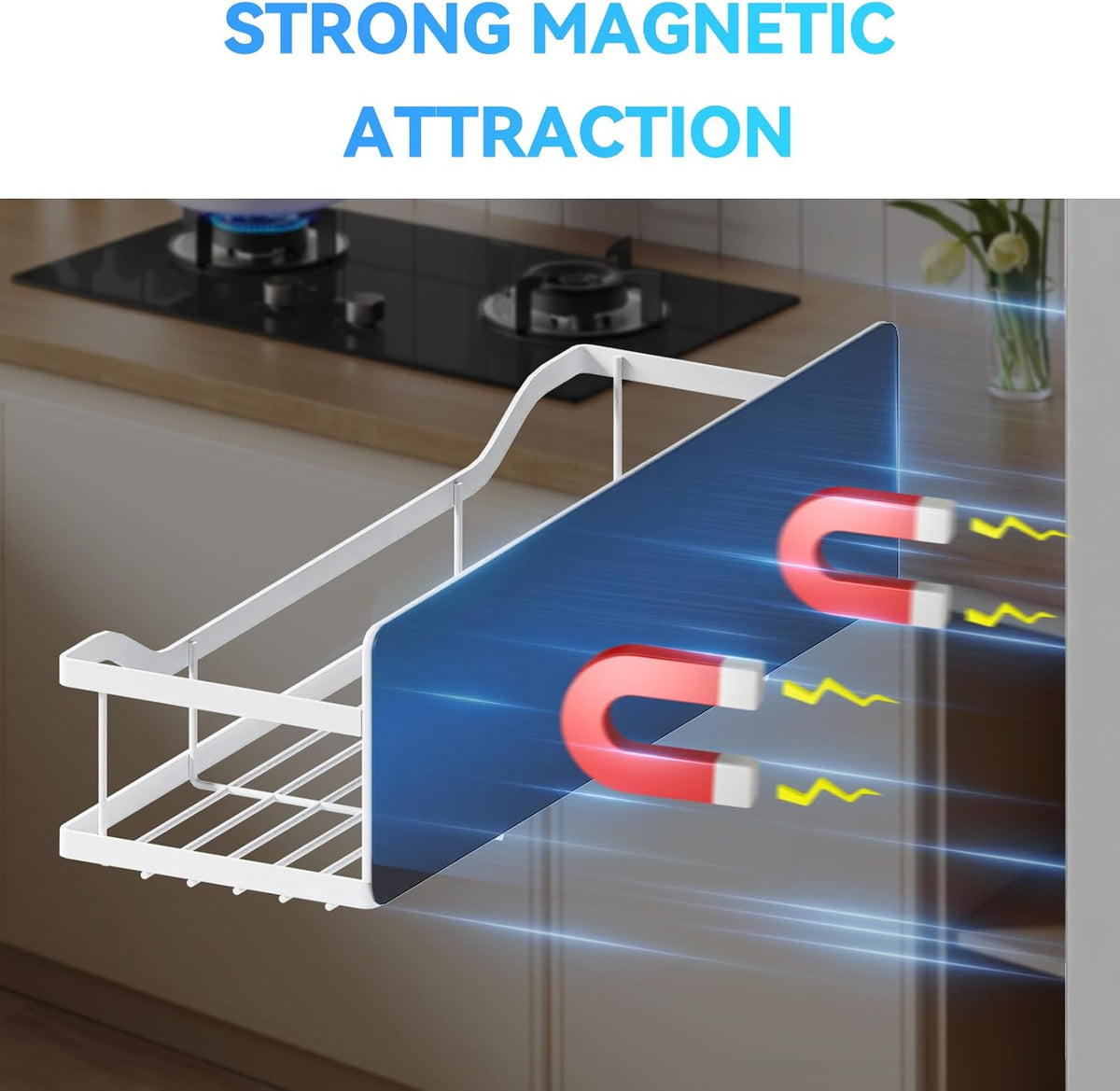 Magnetic Shelf for Washing Machine, Magnetic Laundry Organizer Set