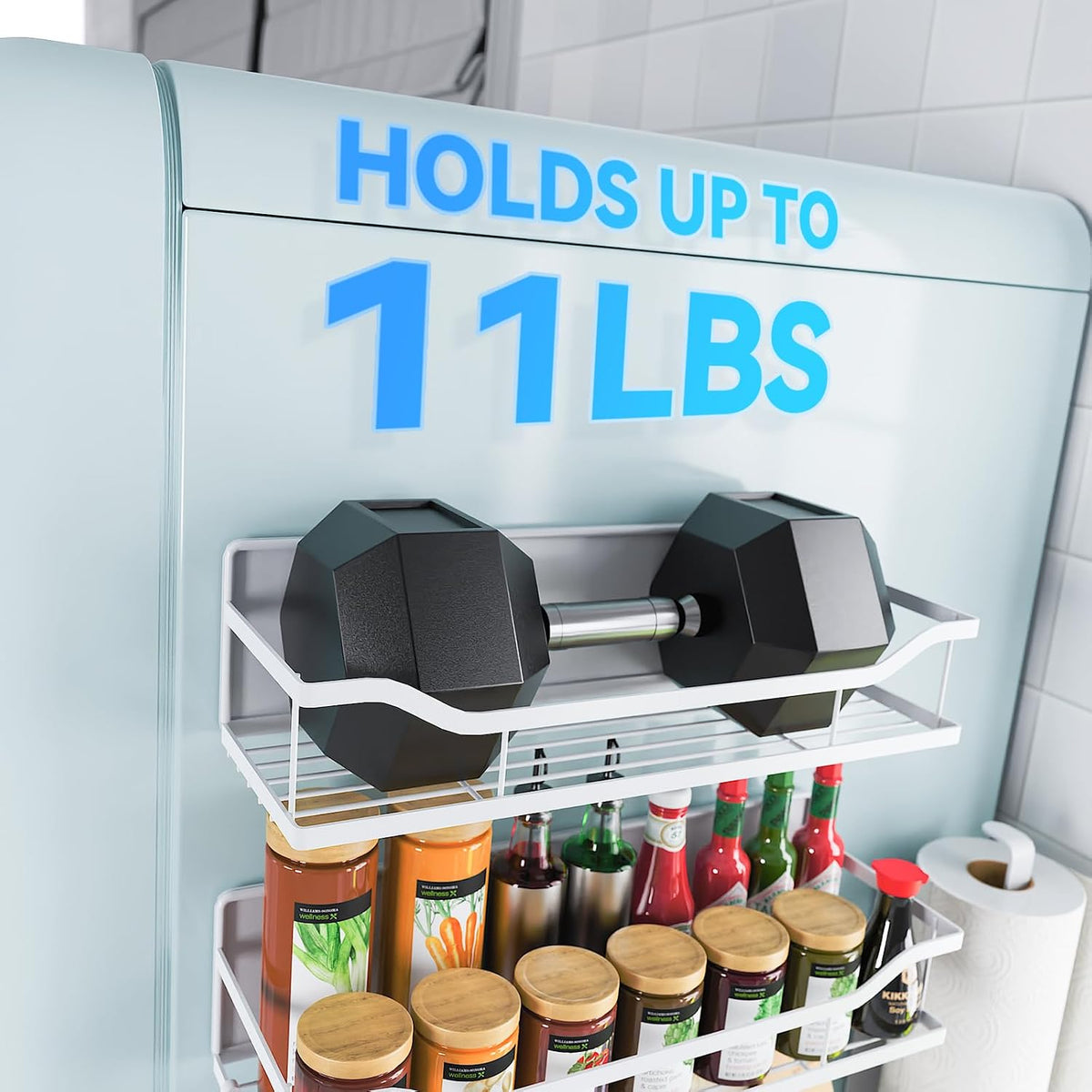 Magnetic Shelf for Washing Machine, Magnetic Laundry Organizer Set
