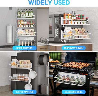 Magnetic Shelf for Washing Machine, Magnetic Laundry Organizer Set