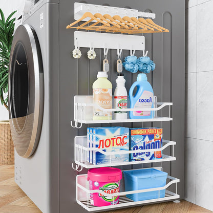 Magnetic Shelf for Washing Machine, Magnetic Laundry Organizer Set