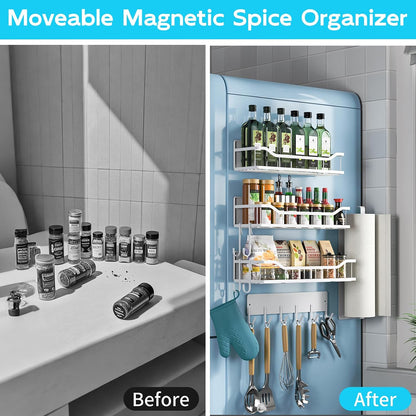 Magnetic Shelf for Washing Machine, Magnetic Laundry Organizer Set