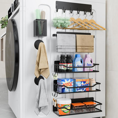Magnetic Shelf for Washing Machine, Magnetic Laundry Organizer Set