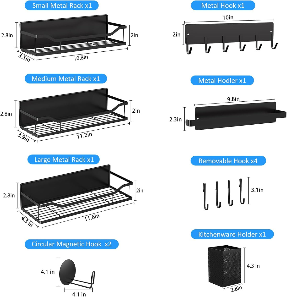 Magnetic Shelf for Washing Machine, Magnetic Laundry Organizer Set