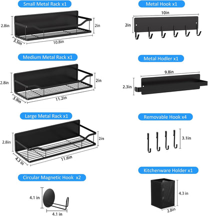 Magnetic Shelf for Washing Machine, Magnetic Laundry Organizer Set