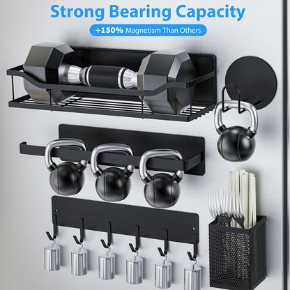 Magnetic Shelf for Washing Machine, Magnetic Laundry Organizer Set