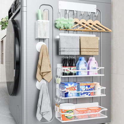 Magnetic Shelf for Washing Machine, Magnetic Laundry Organizer Set