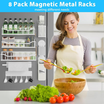 Magnetic Shelf for Washing Machine, Magnetic Laundry Organizer Set