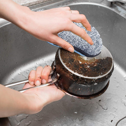 Multi-Purpose Sponges Kitchen - Non-Scratch Microfiber sponges for Cleaning, Along with Heavy Duty Scrubbing Power - Reusable Dish Sponge for Dishes, Pots and Pans (6 Pack, Small)