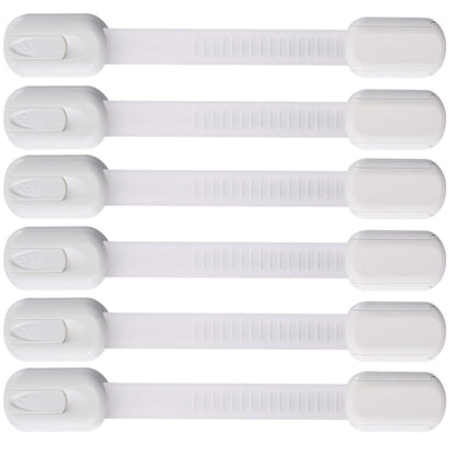 Multi-Use Adhesive Strap Locks for Baby Proofing Cabinets & Drawers