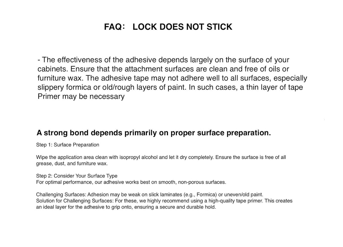 Multi-Use Adhesive Strap Locks for Baby Proofing Cabinets & Drawers
