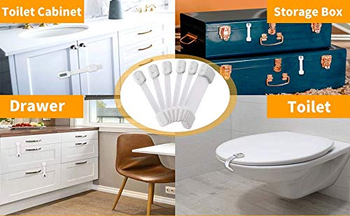 Multi-Use Adhesive Strap Locks for Baby Proofing Cabinets & Drawers