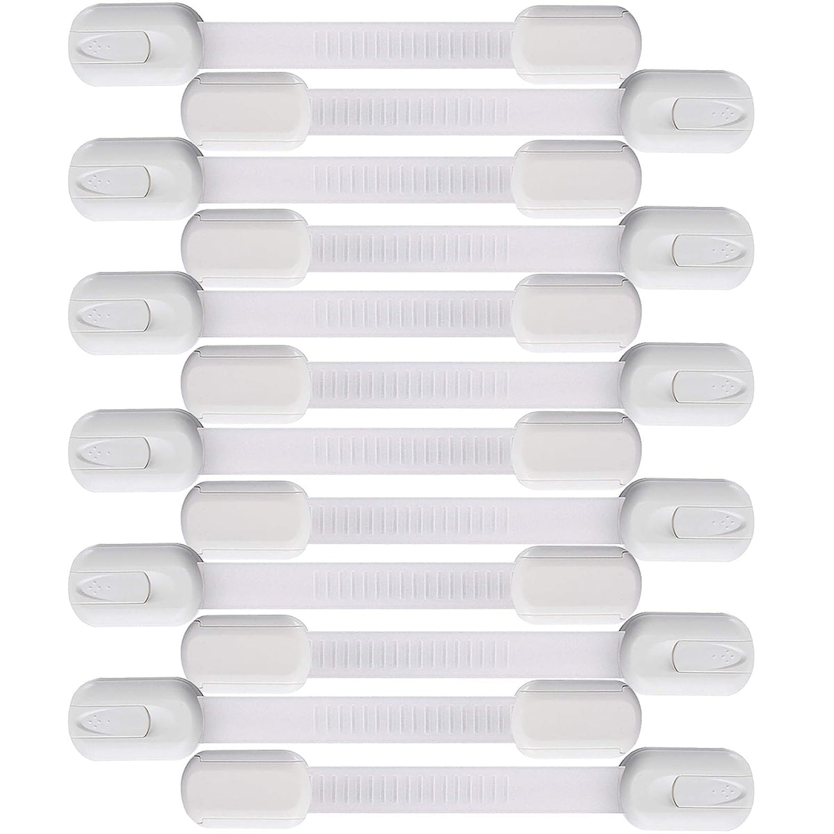 Multi-Use Adhesive Strap Locks for Baby Proofing Cabinets & Drawers