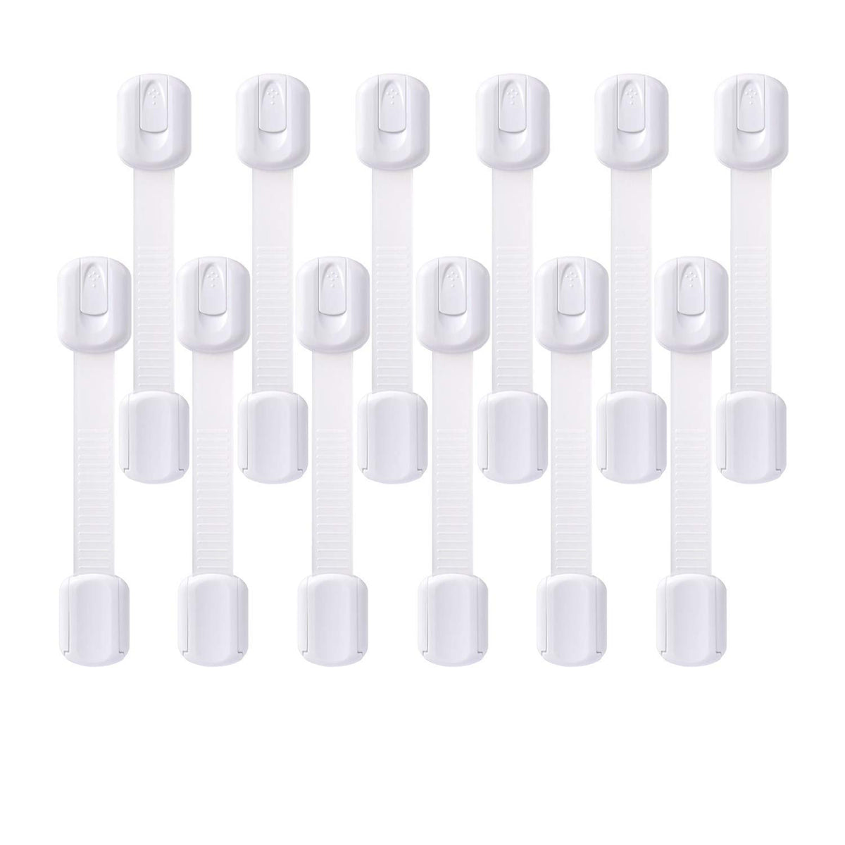Multi-Use Adhesive Strap Locks for Baby Proofing Cabinets & Drawers
