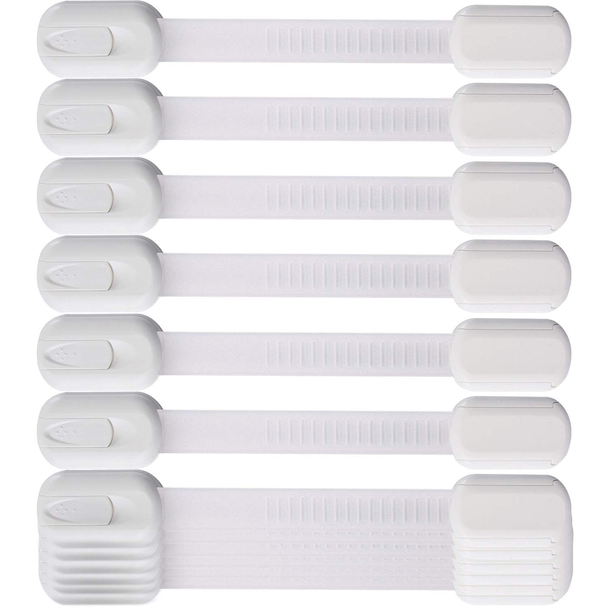 Multi-Use Adhesive Strap Locks for Baby Proofing Cabinets & Drawers