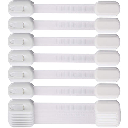 Multi-Use Adhesive Strap Locks for Baby Proofing Cabinets & Drawers