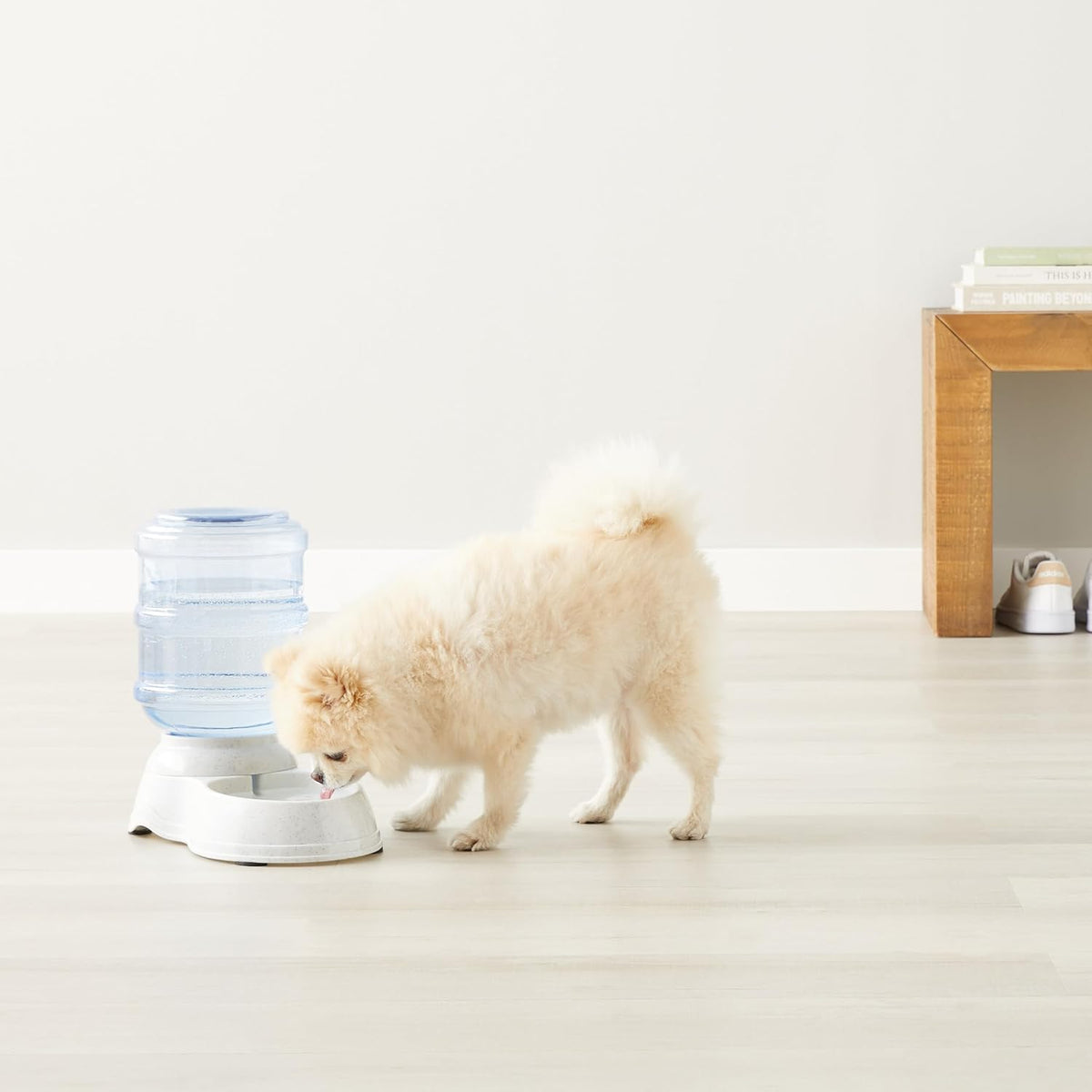 Automatic Pet Water Dispenser and Gravity Food Feeder Set for Cat and Dog, Easy to Clean, 152fl.oz food feeder, 135.3fl.oz water dispenser, Small, Pack of 2