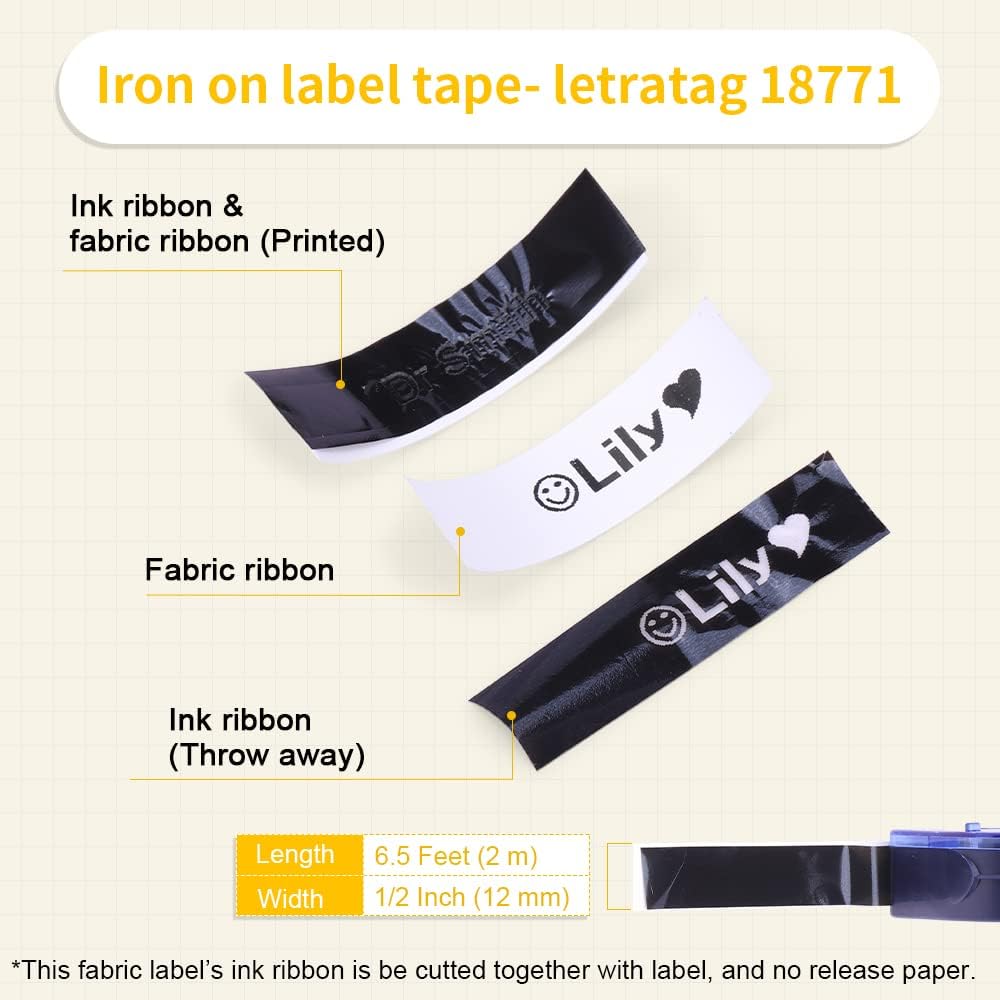 Compatible with Dymo Letratag Refills 91330 White Paper Label Maker Tape | Replacement for Dymo Label Maker LT-100H 100T Plus 200B Refills, 5-Pack 12mm x 4m (1/2" x 13') White Paper