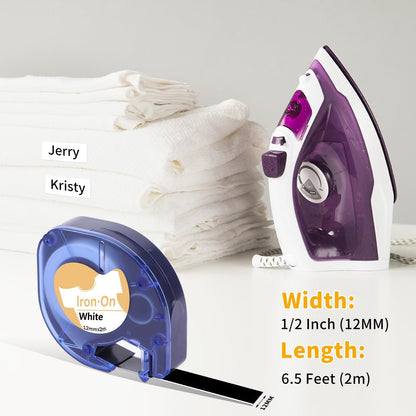 Compatible with Dymo Letratag Refills 91330 White Paper Label Maker Tape | Replacement for Dymo Label Maker LT-100H 100T Plus 200B Refills, 5-Pack 12mm x 4m (1/2" x 13') White Paper