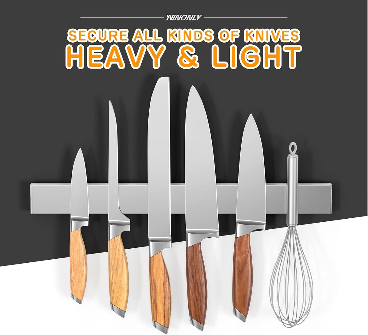 16 Inch Magnetic Knife Holder for Refrigerator