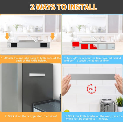16 Inch Magnetic Knife Holder for Refrigerator