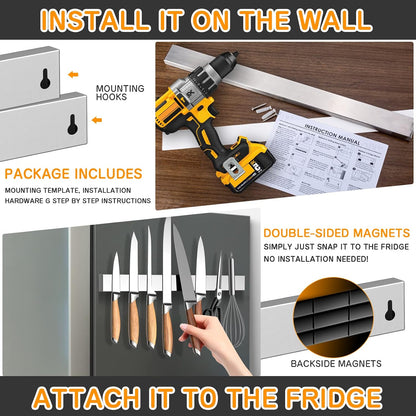 16 Inch Magnetic Knife Holder for Refrigerator