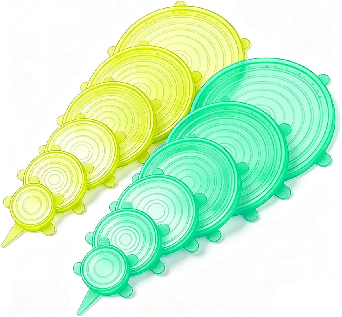 Silicone Stretch lids set(6 Sizes,blue)