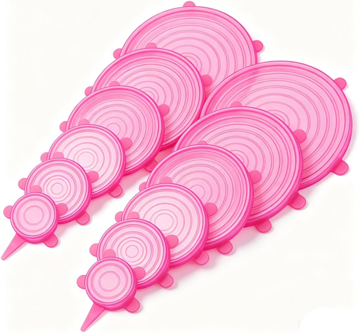 Silicone Stretch lids set(6 Sizes,blue)