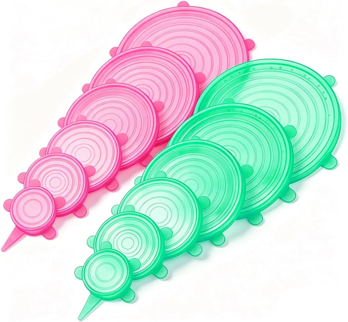 Silicone Stretch lids set(6 Sizes,blue)