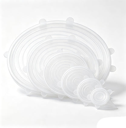 Silicone Stretch lids set(6 Sizes,blue)
