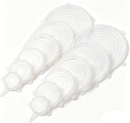 Silicone Stretch lids set(6 Sizes,blue)