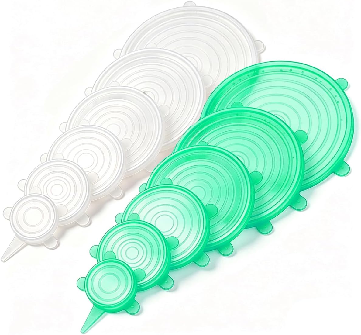 Silicone Stretch lids set(6 Sizes,blue)
