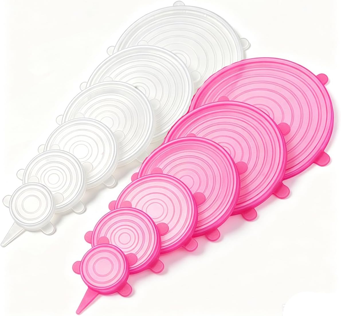 Silicone Stretch lids set(6 Sizes,blue)