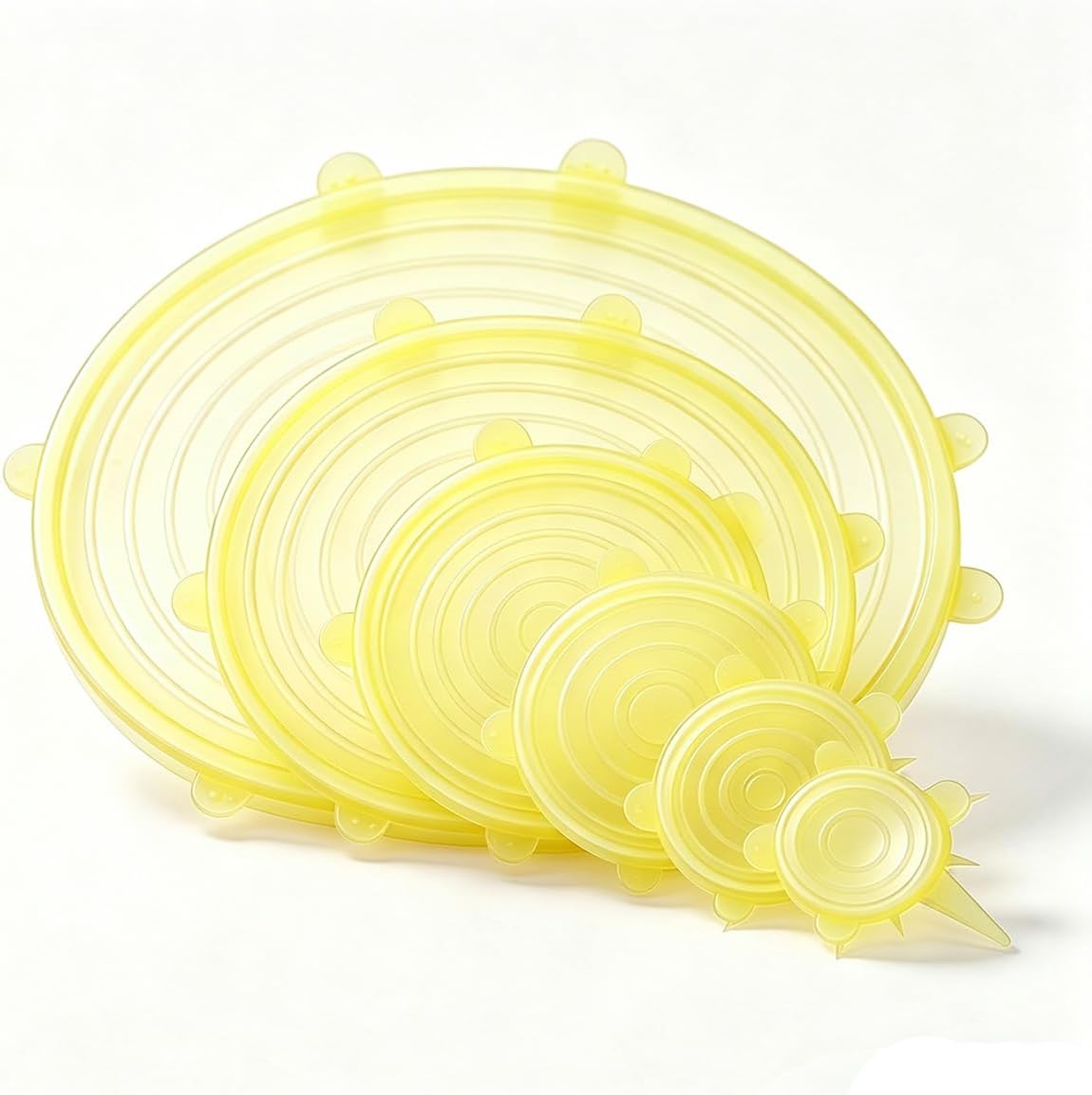Silicone Stretch lids set(6 Sizes,blue)