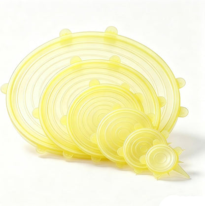 Silicone Stretch lids set(6 Sizes,blue)