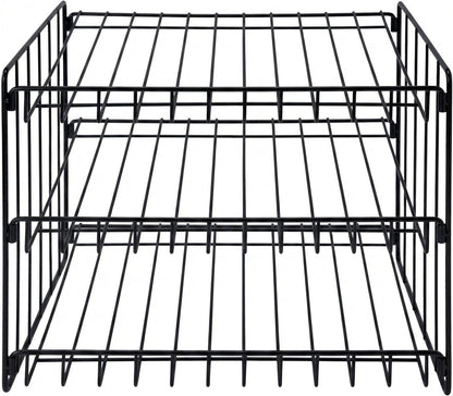 3 Tier Can Organizer | Chrome Steel Canned Food Storage Rack | Holds 36 Cans | Space-Saving Pantry & Cabinet Storage Solution | Easy Access to Canned Goods | Freestanding Design