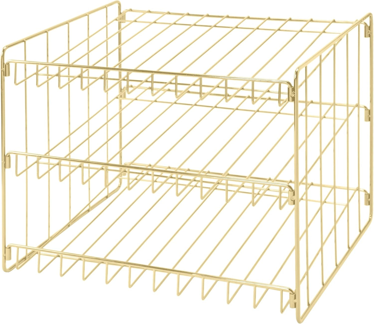 3 Tier Can Organizer | Chrome Steel Canned Food Storage Rack | Holds 36 Cans | Space-Saving Pantry & Cabinet Storage Solution | Easy Access to Canned Goods | Freestanding Design
