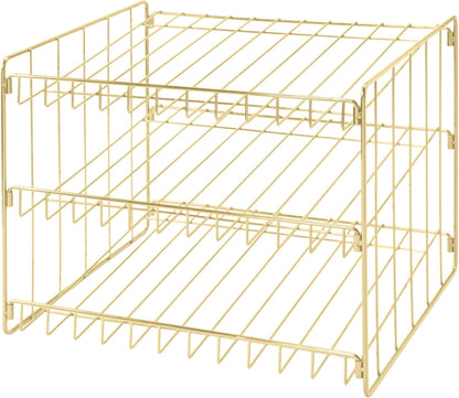 3 Tier Can Organizer | Chrome Steel Canned Food Storage Rack | Holds 36 Cans | Space-Saving Pantry & Cabinet Storage Solution | Easy Access to Canned Goods | Freestanding Design
