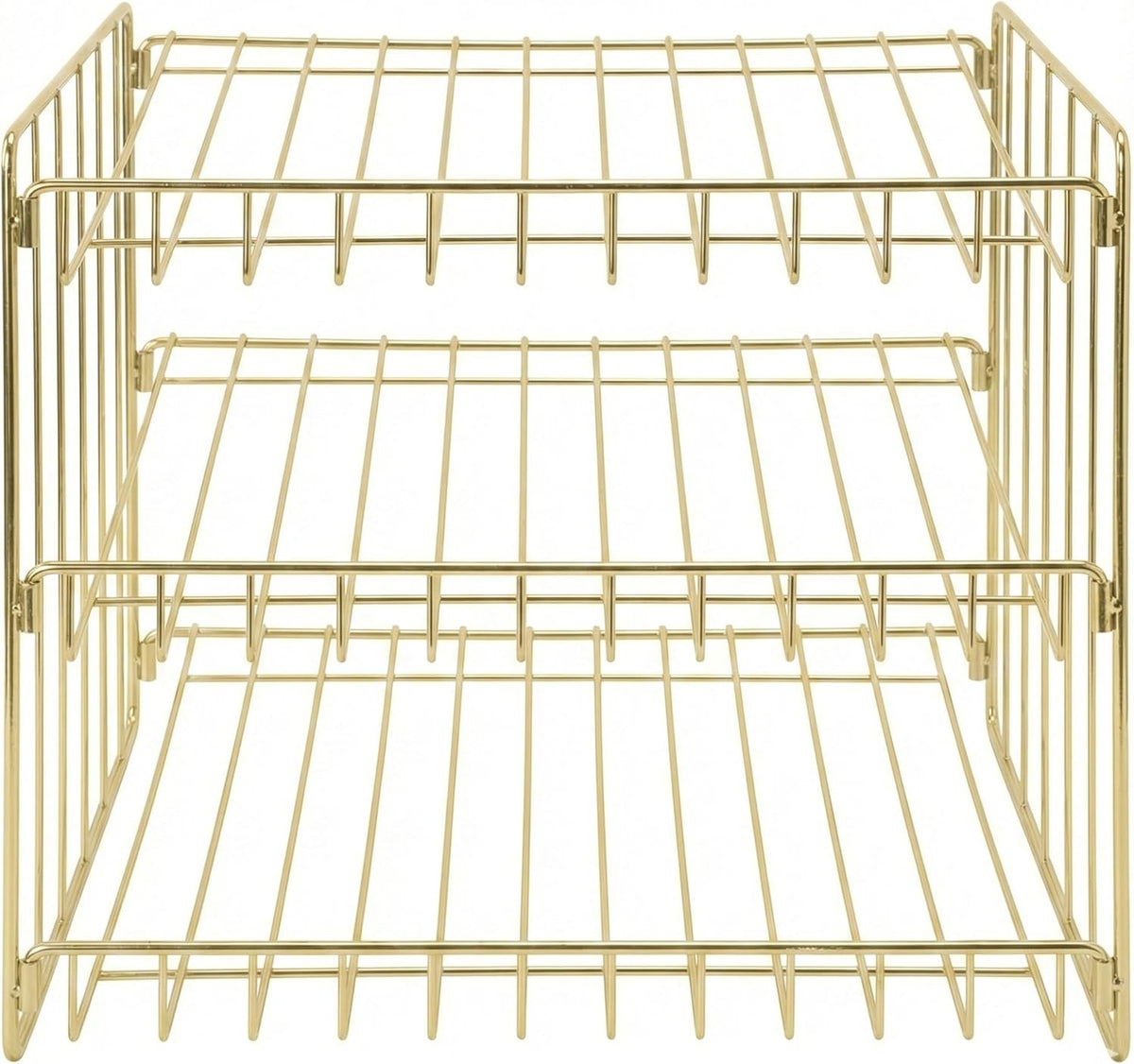 3 Tier Can Organizer | Chrome Steel Canned Food Storage Rack | Holds 36 Cans | Space-Saving Pantry & Cabinet Storage Solution | Easy Access to Canned Goods | Freestanding Design