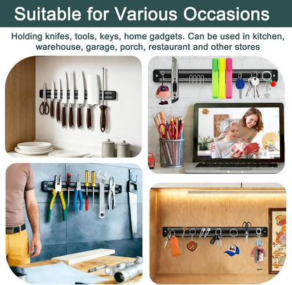 Magnetic Knife Strips,Magnetic Knife/Tool Holder for Wall/Refrigerator