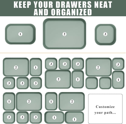 Drawer Organizers Bins for Bathroom Makeup Desk Office