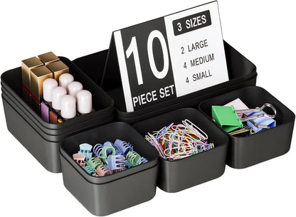 Drawer Organizers Bins for Bathroom Makeup Desk Office