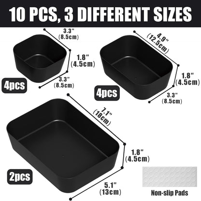 Drawer Organizers Bins for Bathroom Makeup Desk Office