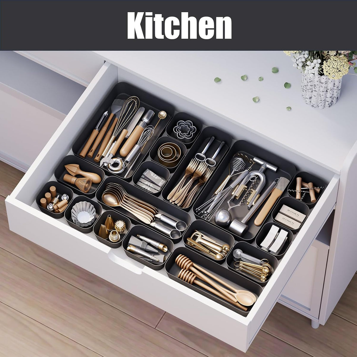 Drawer Organizers Bins for Bathroom Makeup Desk Office