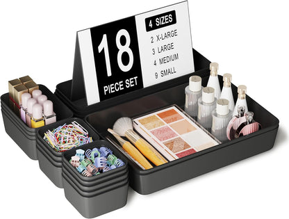 Drawer Organizers Bins for Bathroom Makeup Desk Office
