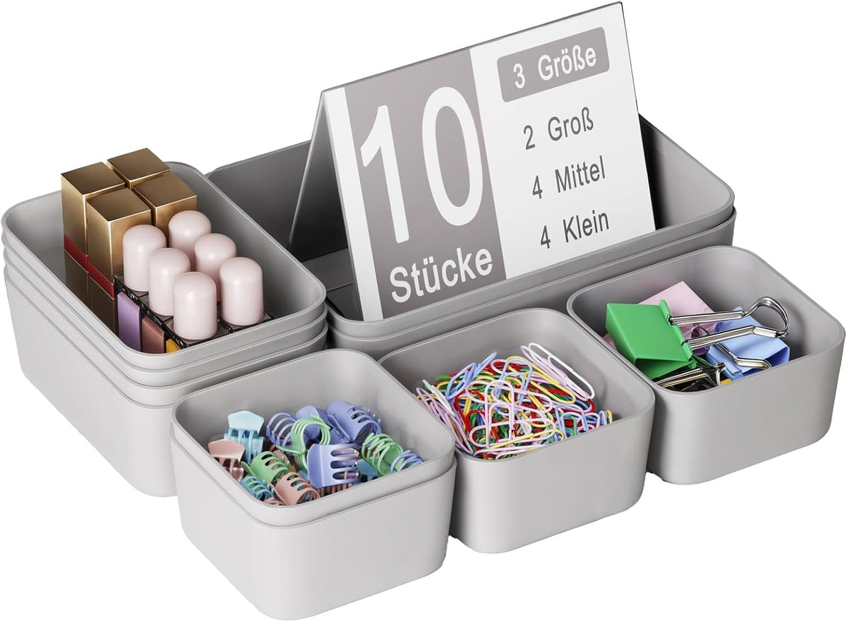 Drawer Organizers Bins for Bathroom Makeup Desk Office