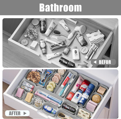 Drawer Organizers Bins for Bathroom Makeup Desk Office