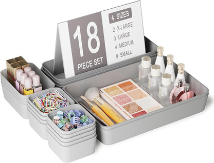 Drawer Organizers Bins for Bathroom Makeup Desk Office