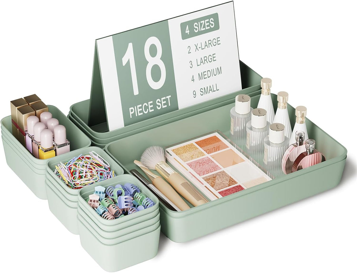 Drawer Organizers Bins for Bathroom Makeup Desk Office